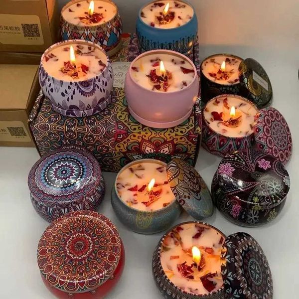 Ethnic dried flowers aromatherapy candles family living rooms sleep assistance bedrooms aromatherapy candles gift boxes wedding partners gif