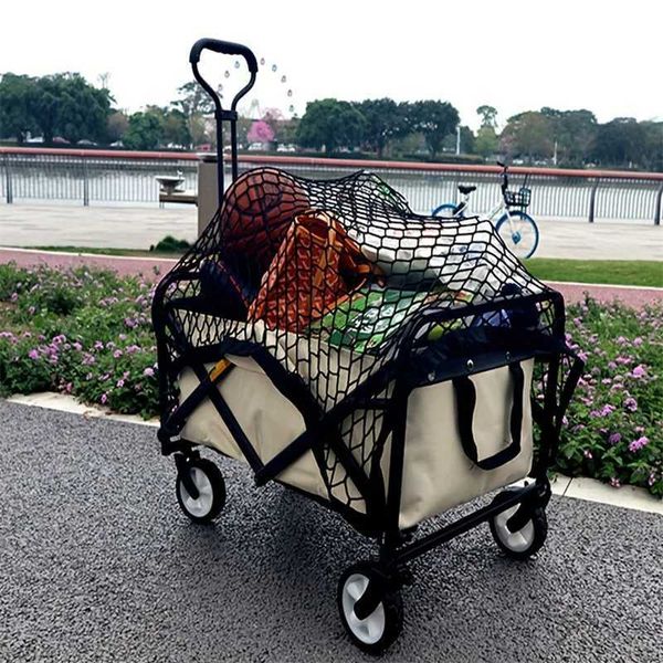 Camping car accessories elastic cover net outdoor handcart luggage net elastic rope car cover car storage netW241119