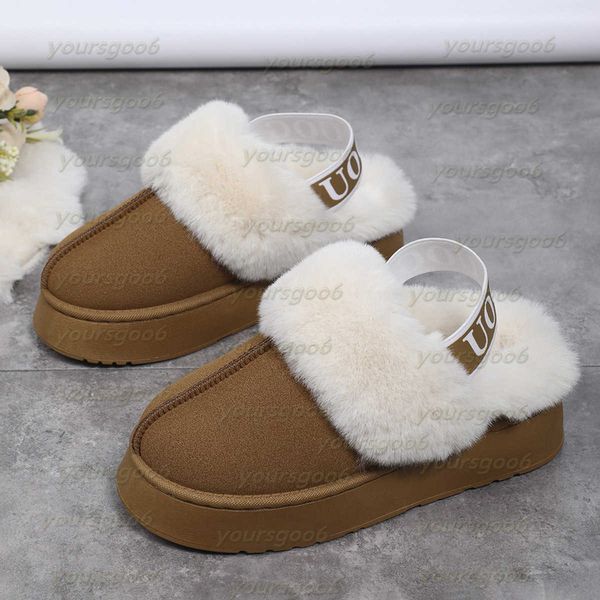 Mens Womens Slippers Designer Shoes Black White Sandals designer shoes Letter Slipper New snow boots for women thick soled low cut casual fa