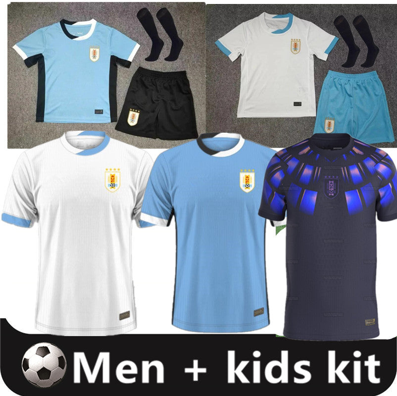 Fans Tops Tees 2026 Uruguay Soccer Jerseys Anniversary 26 27 NDE LA CRUZ GDE ARRASCAETA FVALVERDE LSUAREZ ECAVANI RBENTANCUR RARAUJO men kids kit ho