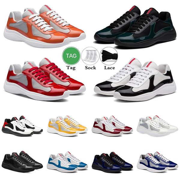 Luxury Designer Men Sneakers Shoes Breathable Mesh Soft Rubber Bike Trainers Technical Fabric Calfskin Casual Walking Blue Black White EUR 3