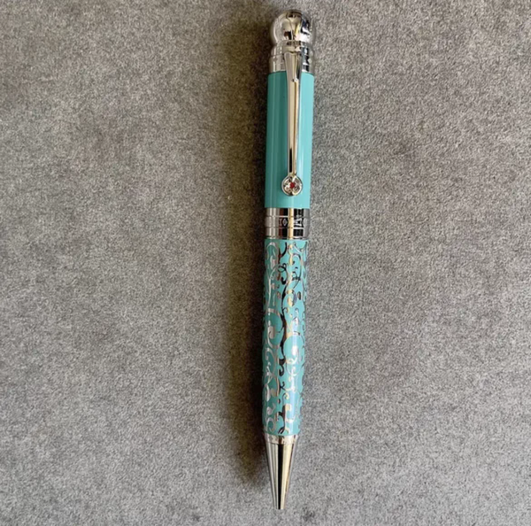 wholesale high quality Black Sier ballpoint - Roller ball pen with Crystal Head office stationery business Writing Fountain pens No Box