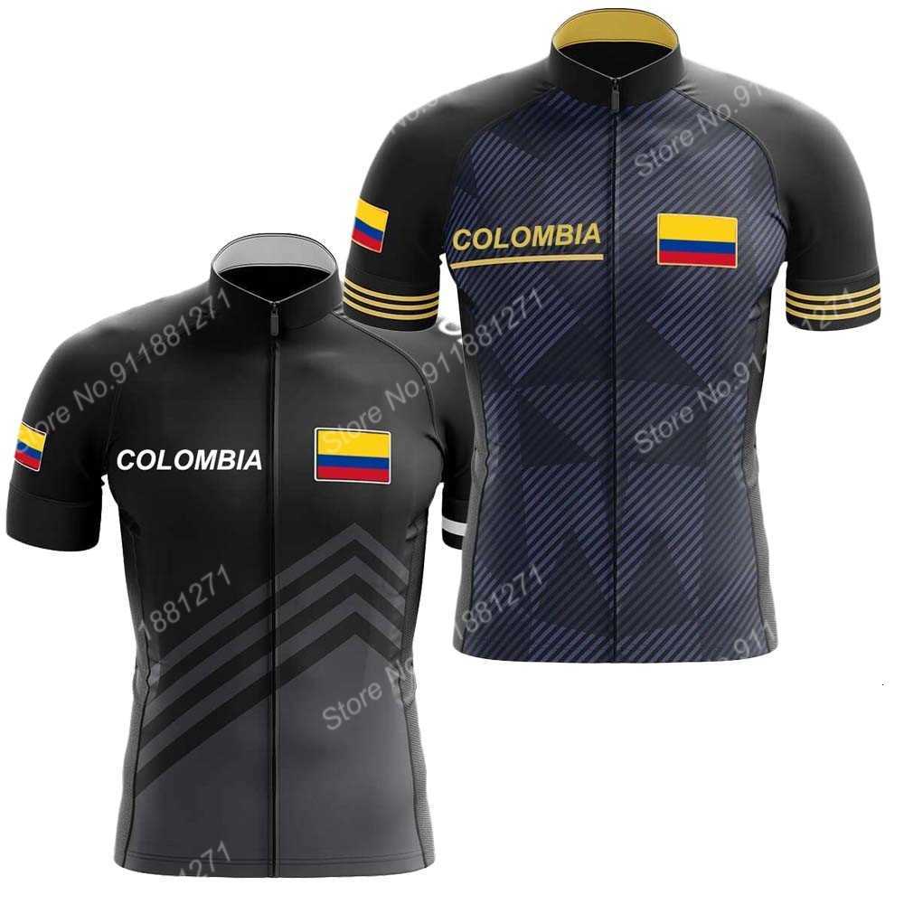 2021 Team Colombia Men Cycling Jersey Short Sleeve Summer Cycling Clothing Road Bike Shirt Bicycle Tops MTB Wear Uniform Maillot