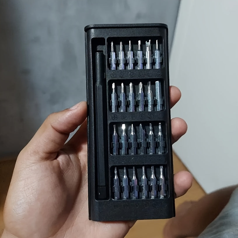 TEMU 1 Set 25-in-1 Mini Screwdriver Set, Multi-functional Repair Tool For Electronics - Phones - Computers - Glasses - Watches - Jewelry Precision