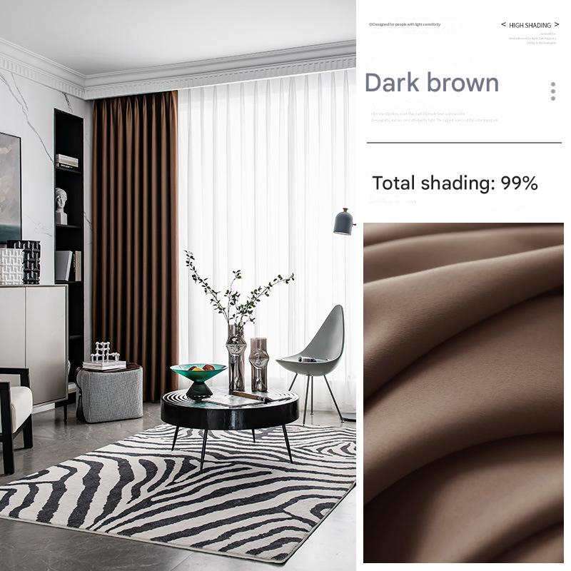 A962 free shipping new style cheese cashmere chenille curtain cream color light luxury living room curtain blackout bedroom high-end