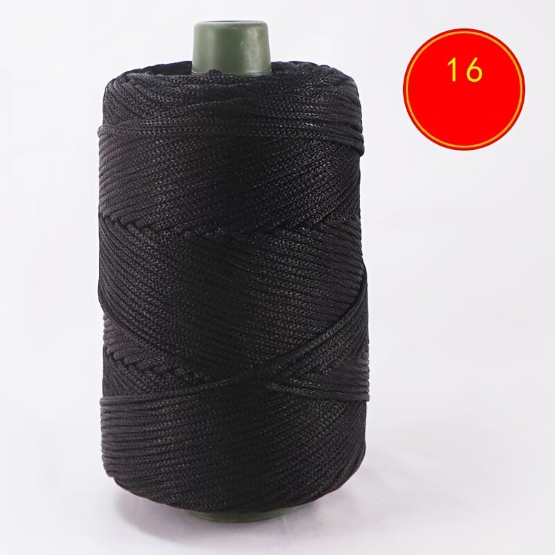 TEMU Lightweight Polyester Yarn For Crochet & Knitting - 225g, Multicolor, Ideal For Summer Hats, Storage Baskets & Cushions