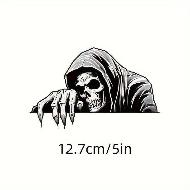 TEMU Scary Skeleton Stickers, Trucks, Motorcycles, Notebooks& More - Gothic Decor Vehicles, Home& Gear