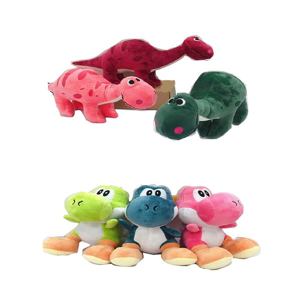 Manufacturers wholesale 6 styles of cute dinosaur plush toys cartoon film and television games surrounding animals children&#039;s gifts
