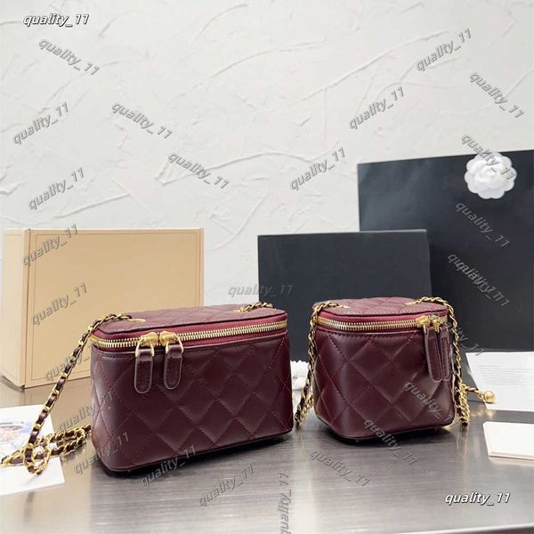 Women Crossbody Bags Shoulder Handbags Designer Luxury Mini Portable Box Cosmetic Lipstick Bag Sheepskin Black Ladies Fashion Small Purses G