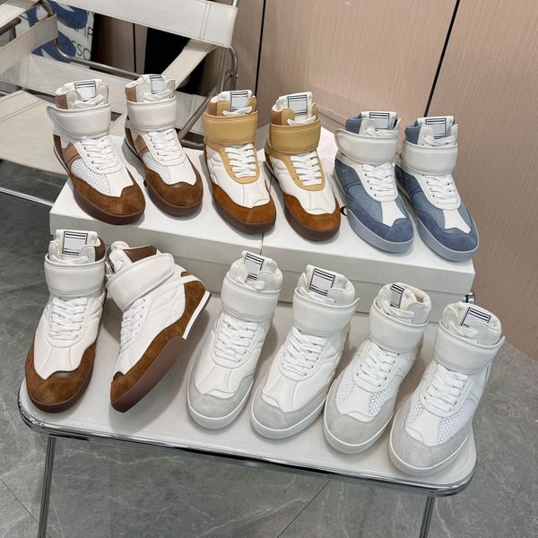 Designer Sneakers Women shoes Autumn Winter High-top Flat-lace Velcro Casual Sports shoes Runner Trainers Luxury Leather Vintage Platform Sn