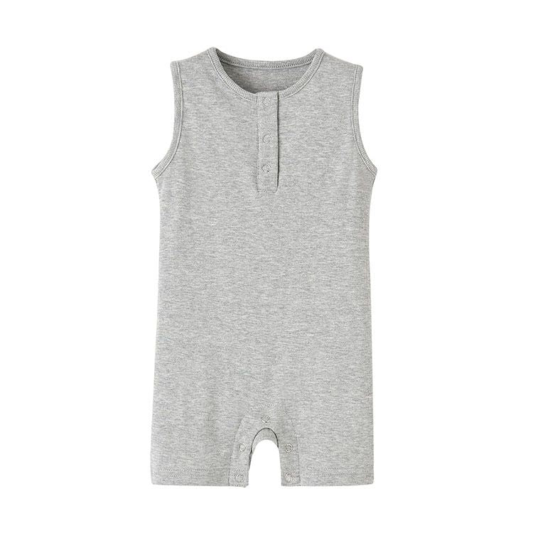 K554 Summer Baby Sleeveless Romper Soft Cotton Newborn Boy And Girls Ribbed Jumpsuits Bodysuit Toddler Infants Clothes
