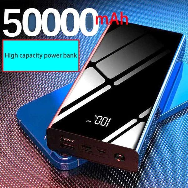 Cell Phone Power Banks 100% Power Bank 50000 mAh Power Bank 40000-30000-20000mAh Large Capacity Mobile Power Phone Universal J241123