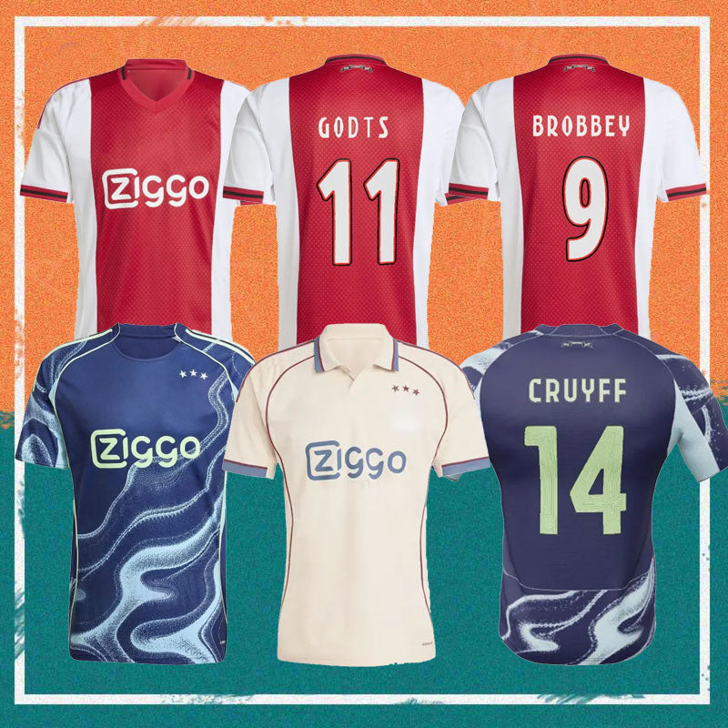 25 26 GODTS TAYLOR BERGWIJN AKPOM Soccer Jersey 2025 BROBBEY CRUYFF HATO HENDERSON WEGHORST football Shirt BERGHUIS KLAASSEN KAPLAN CRUYFF BERGHUIS