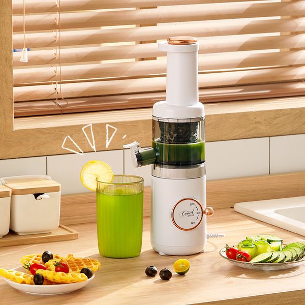 Fruit Vegetable Tools Electric Fruit Vegetable Juicer Machine Mini Slow Juicer Screw Cold Press Extractor Patented Filter-Free Modle-Portaab