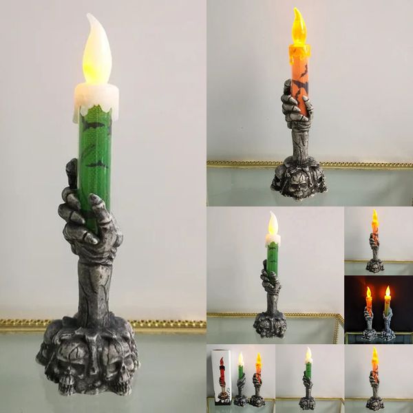 New New Skeletons Ghost Candles Pumpkin Happy Halloween Party Home Decorations