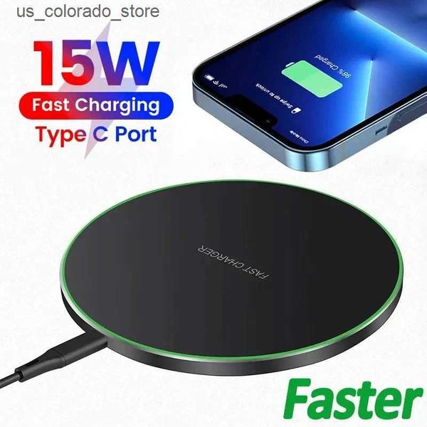 Wireless Chargers 15W wireless charging pad suitable for iPhone 14 13 11 Pro XS X XR 8 induction C-type fast charging pad suitable for Samsu