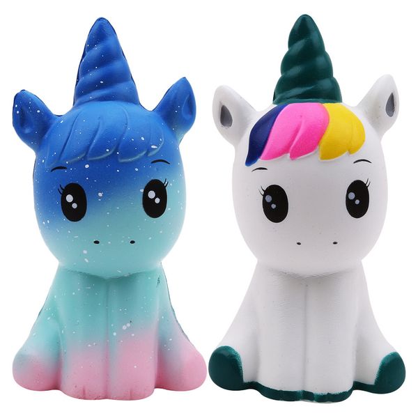 Kawaii Slow Rising Simulation Relaxation Colorful Perfume Imitation Unicorn Squishy Toy
