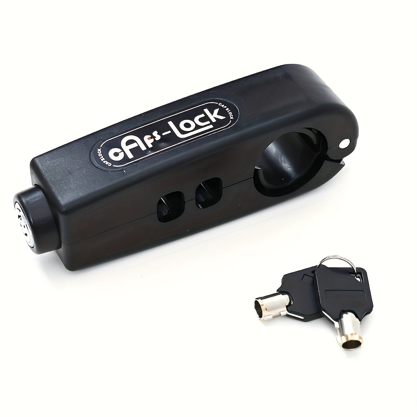 TEMU Black Abs Bicycle Brake - Anti-theft Copper Oil Lock For Electric Scooters, Motorcycles, Bikes - Manual Operation, Durable & Portable Design,