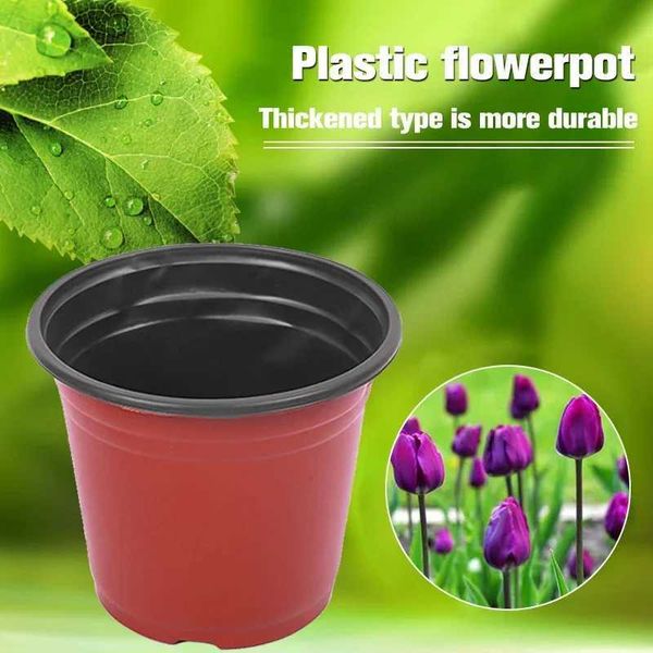 Planters Pots 50-20pcs Plastic Flowerpots Nursery Seed Starting Transplant Flower Pot Gardening Plant Container Box Fall Resistant Lightweig