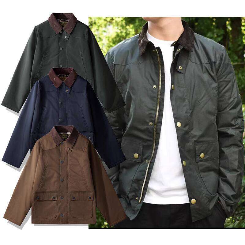 BBR Designer Jacket Mens CARLCLUB American Style Hunting Oil Wax Jacket BBR Padded Cotton Coat Winter Thickened Bedale