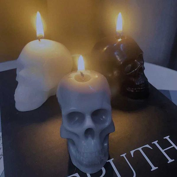 High Quality Guest gift candles skull scented candles room decorations Halloween decorations party decorations T250106