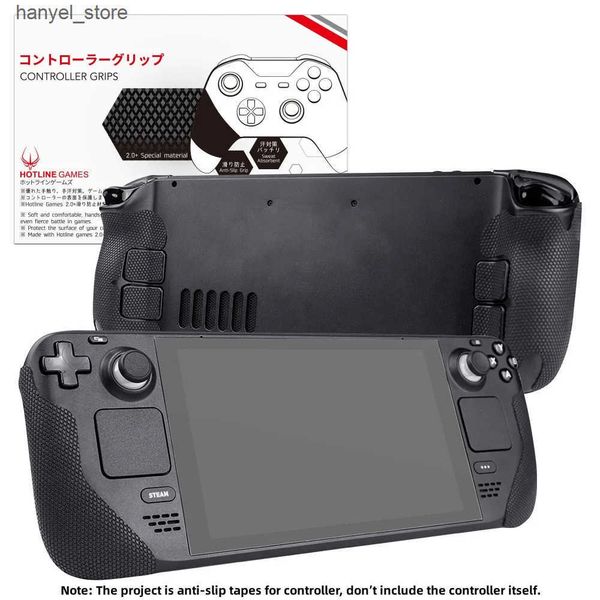 Controladores de jogo Joysticks Hotline Games 2.0 Plus Controller Grip Tape Compatible With Steam Deck Deck Grinon-Slipsweat-absorbent (vers
