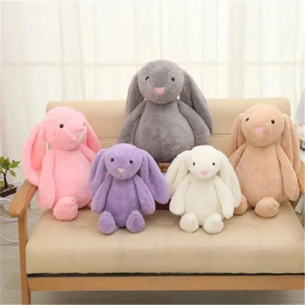 Easter Bunny Plush Toy 30cm Creative Doll Soft Long Eared Bunny Animal Child Baby Valentines Day Childrens Day Birthday Gift FY7485 Z250107
