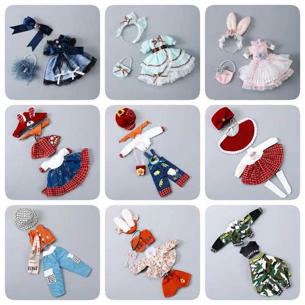 New Fashion Doll Clothes Dress for 1-6 30cm Bjd Dolls ob24 High Quality Cute Blythe DIY Clothing Accessories Girls Y240731
