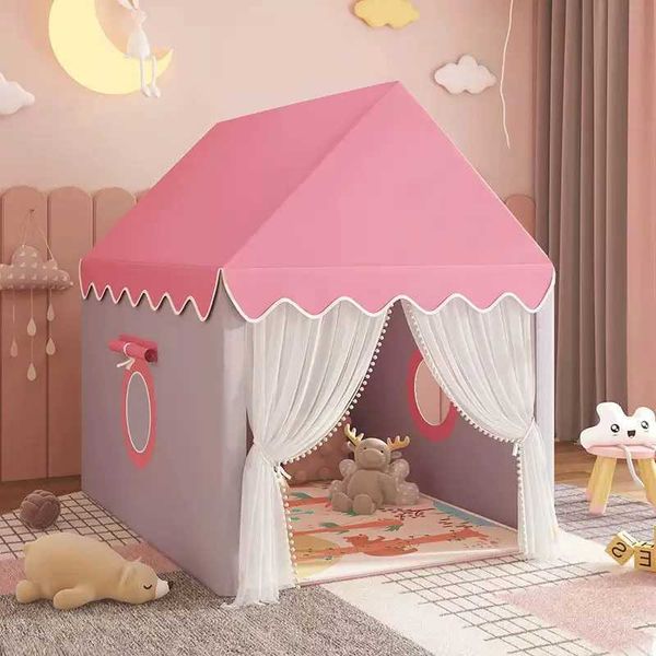 1.35M Large Toy Tent Wigwam Folding Tent Type Baby Play House Girls Princess Castle Room Decor Baby Children Gift X250210