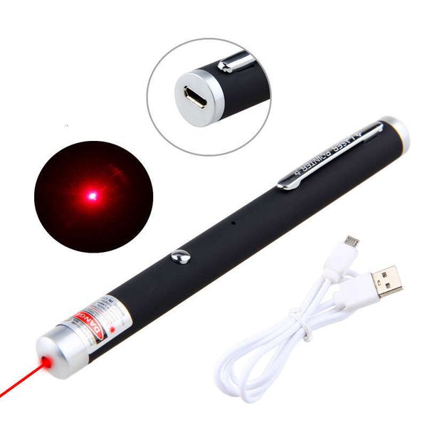 Long Version Charging USB203 Red Light USB Charging Laser Pointer Pen Cat Dog Toy Guide