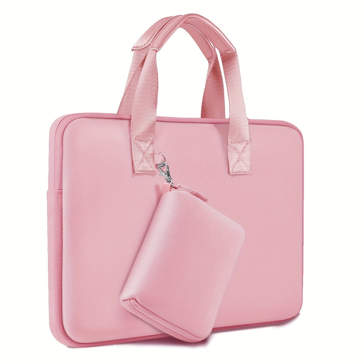 TEMU 1pc 13-14 Inches Laptop Sleeve Elastic Neoprene Case Notebooks Hand Bag With Handle And Small Storage Bag