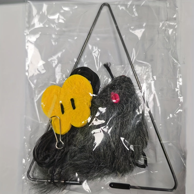 TEMU An Adjustable Hanging Cat Toy Made Of Plush Material, With A Door Frame Clip, Suitable For Kittens To , Play And Exercise. An Indoor Cat