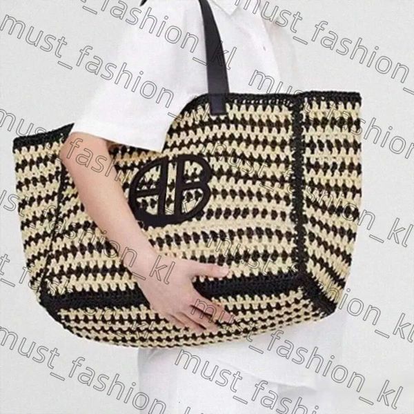 Anine Bing Designer Bag Shoulder Tote Bag Large Capacity Tote Bag Straw Woven Beach Bags Shopping Bag Letters Top Outdoor Handbag Bag Hobos