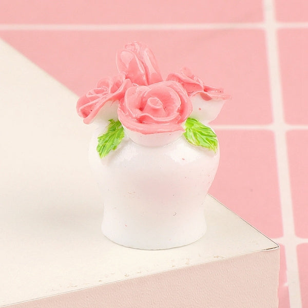 Miniatur-Blumentopf aus Kunstharz