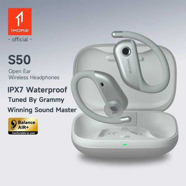 1 Fit S50 Open Ear Earbuds Wireless Earphones 38H Playtime IPX7 Waterproof Sport Ear Hook Wireless HeadphoneC250212
