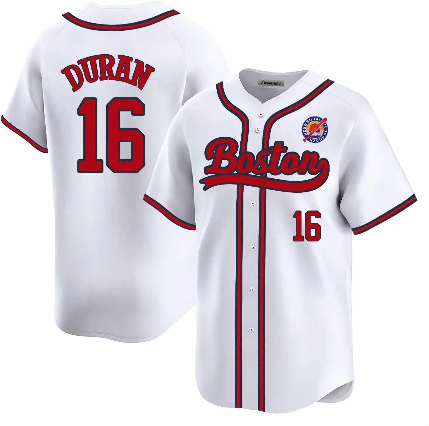 Mens-Youth Boston Baseball ed For Fans Red White Custom Jerseys This baseball uniform is a quick-drying custom-made sportswear for teenagers and adu