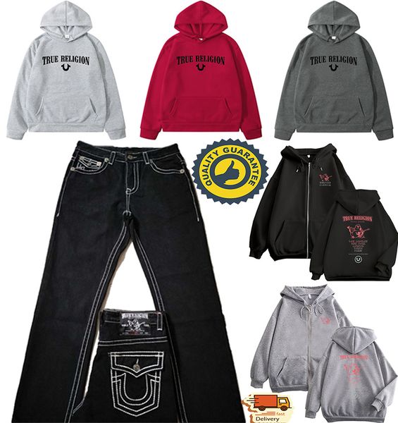 True religions Designer Hoodie men jeans Tracksuit women Y2K Hoody pullover women Street youth Printed Oversized Sweatshirt Sports Shirt pan
