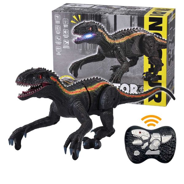 Mktoys Controle remoto Toys de dinossauros para crianças Jurássico Mundial RC RC RC Eletrônico Dinosaurios Indominus Rex Robôs de dinossaure