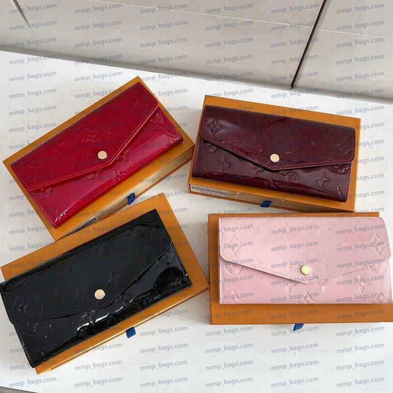 Wallet Designer Luxury Coin Purse Women Long Folding Card Holder Fashion Credit Card Holder Letter Flower Print High Quality Leather