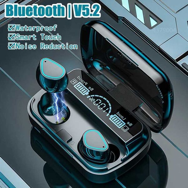 Headset 2024 Bluetooth 5.2 Wireless TWS Earphone Smart Touch Call Waterproof Noise Canceling Headphones for All Smartphones Z241019