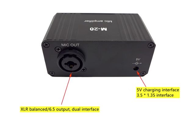 GHXAMP Live Broadcast Sound Card Speaker Mic Preamp Condenser Microphone Dynamic MIC Amplifier 48V Phantom Power Supply Charge