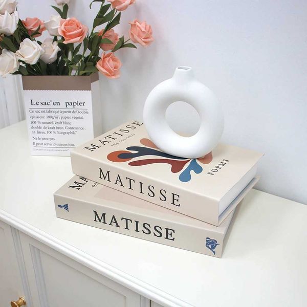 New luxury simulation fake book for decorating storage boxes modern simple coffee tables villas luxury families bedrooms decorative props W2