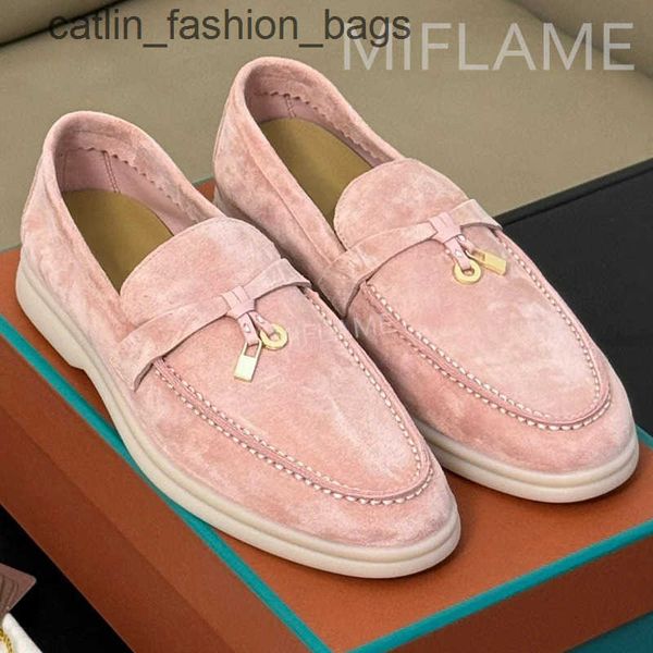 Sapatos casuais New Moda Mule Sapatos Lazy Womens Work Shoes Driving Shoes Straning em Velvet Cushion Soft Metal Decoration confortável almo