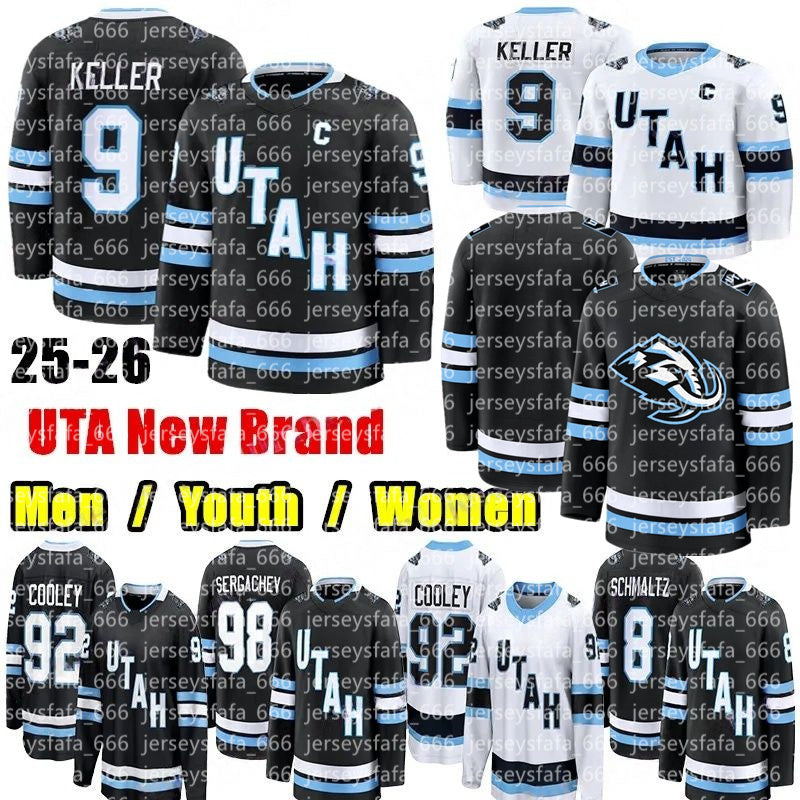 2024-25 Season Utahs Hockey Jersey Mammoth Clayton Keller Cooley Schmaltz Guenther Barrett Hayton Sergachev Ingram Kesselring Lawson Crouse Tij Igin