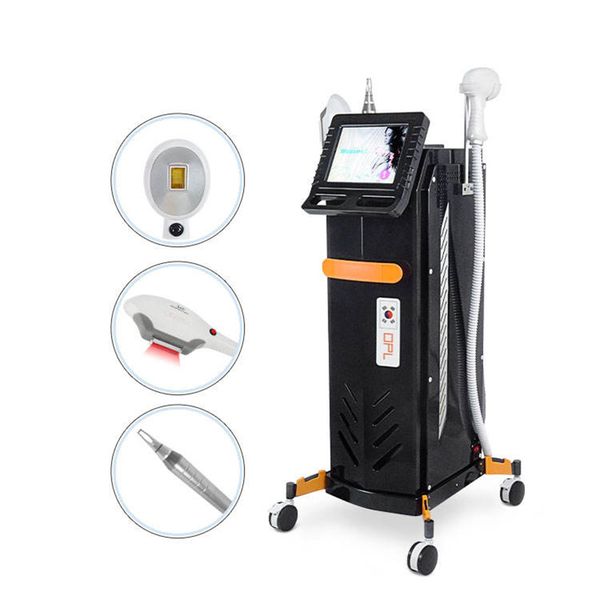 Multifunction 3 In 1 Elight OPT Hair Removal Laser Device Professional 808 Diode Depiladora Laser Pico Laser 755 808 1064 nm Tattoo Removal