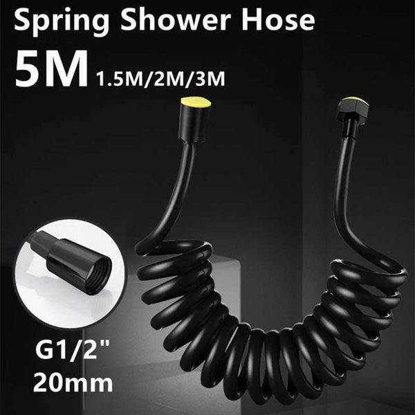 Flexible Spring Shower Hose For Water Toilet Bidet Sprayer Gun Telephone Line Plumbing Hose Bathroom Accessories Water NozzlesCL240801