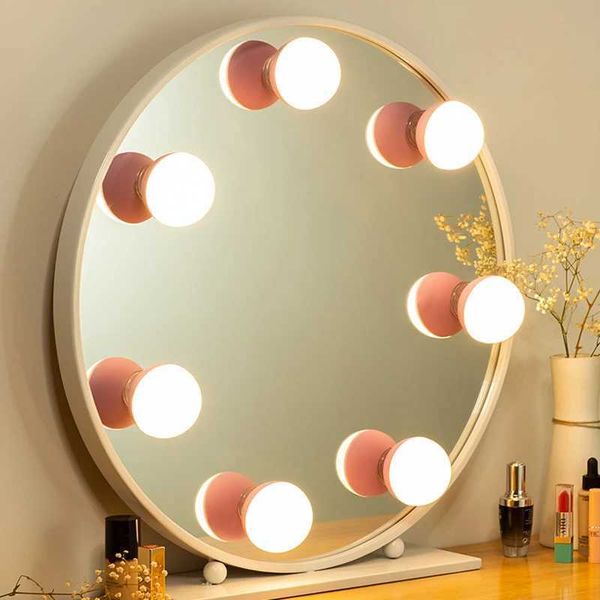 LED suction cup makeup vanity light bulb USB charging wireless touch switch stepless dimming mirror light B240815