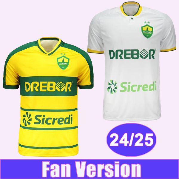 24 25 Cuiaba ECSC Mens Soccer Jerseys JONATHAN CAFU DEYVERSON F. SOBRAL Home Away Football Shirts Short Sleeve Uniforms