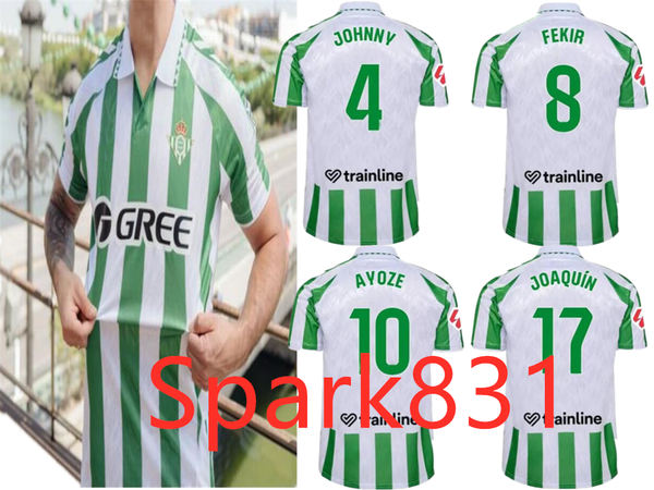 Real Betis Jersey 24 25 ISCO FEKIR JOAQUIN Real Betis football shirts 2024 JOHNNY A.DIAO AYOZE EZ ABDE Final Copa del Rey soccer jerseys uni