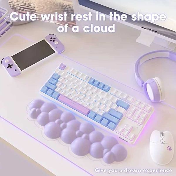 Cloud Mouse Pad Wrist port And Keyboard Wrist Rest Ergonic Design For Typing Pain Relief Memory Foam Wrist Rest Leather CT250121